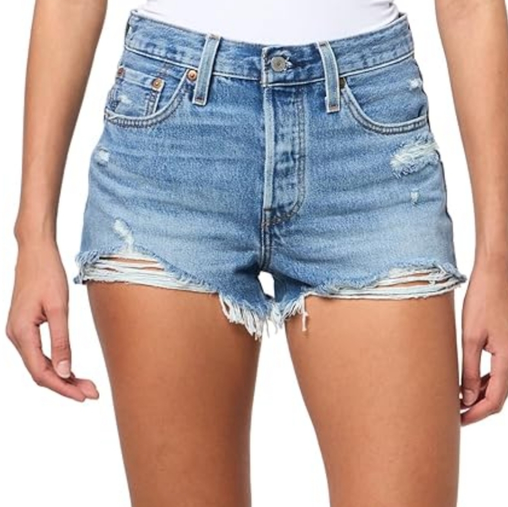 LEVI'S 501 Original Fit High Rise Shorts Women's Size 25